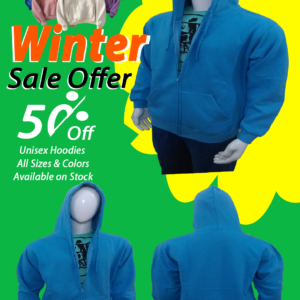 Innaams Sky Blue Hoodies